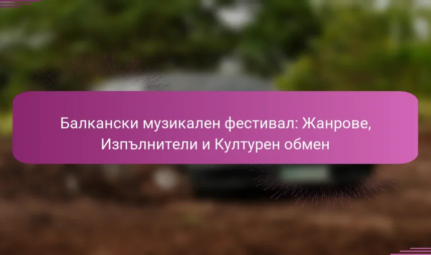 Балкански музикален фестивал: Жанрове, Изпълнители и Културен обмен
