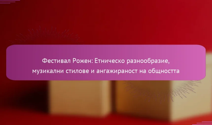 Фестивал Рожен: Етническо разнообразие, музикални стилове и ангажираност на общността